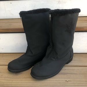 Totes Chromatics Women’s Winter Rain Black Boots Size 9M